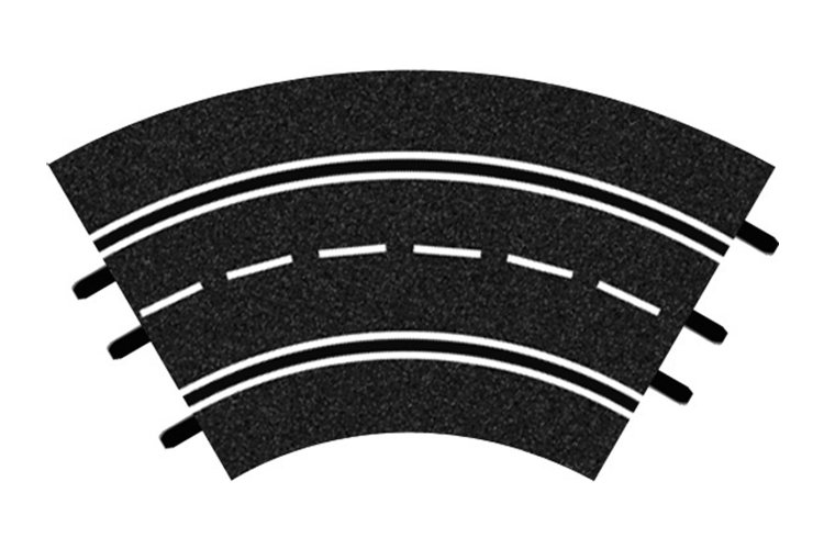 Carrera DIGITAL 124/132/Evolution - Uitbreidingsset Gebogen Railstukken 1/60&deg; - 3 Baanonderdelen - Car20020571 1 - CAR20020571