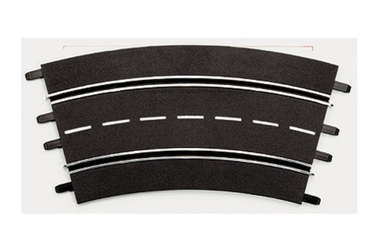 Carrera DIGITAL 124/132/Evolution &ndash; Extension Set Curved Track Sections 3/60&deg; &ndash; 6 Track Sections - Car20020573 2 - CAR20020573