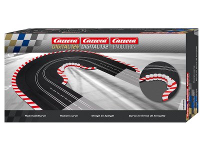 Carrera DIGITAL 124/132/Evolution - Uitbreidingsset Haarspeldbocht - 7 Baanonderdelen - Car20020613 1 - CAR20020613