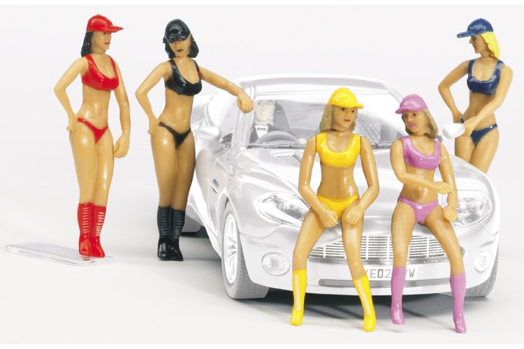 Carrera Uitbreidingsset Pit Babes - Draaiend en Beweegbaar - 5 Figuren - Car20021114 1 - CAR20021114