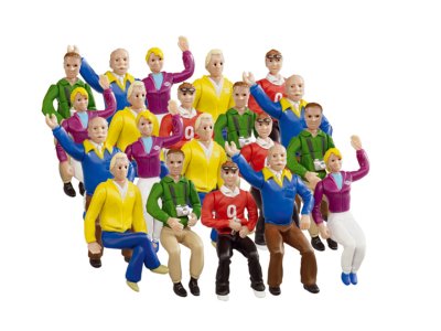 Carrera DIGITAL 124/132/Evolution – Grandstand Fans – 20 Figures - Car20021129 1 - CAR20021129