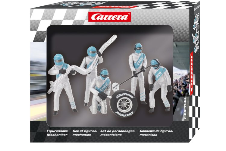 Carrera DIGITAL 124/132/Evolution - Mechanica Crew - Zilver - 5 Figuren - Car20021133 2 - CAR20021133