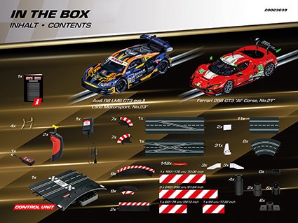 Carrera DIGITAL 124 - Super Showdown - Ferrari 296 GT3 AF Corse vs. Audi A8 LMS GT 3 evo II - Racebaan 8m - Car20023639 7 - CAR20023639