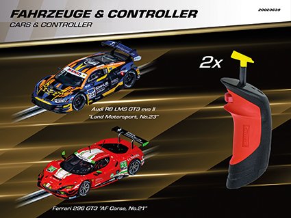 Carrera DIGITAL 124 - Super Showdown - Ferrari 296 GT3 AF Corse vs. Audi A8 LMS GT 3 evo II - Racebaan 8m - Car20023639 8 - CAR20023639