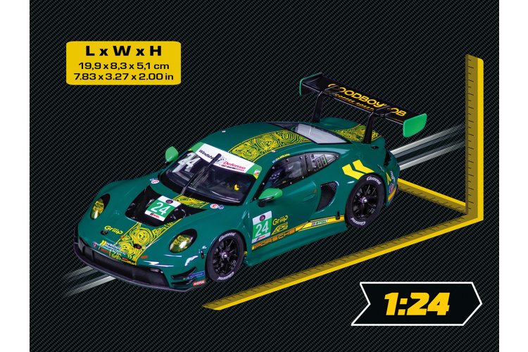 1:24 Carrera DIGITAL 124 - Porsche 911 GT3 R Wright Motorsports No.24 - Car20024008 2 - CAR20024008