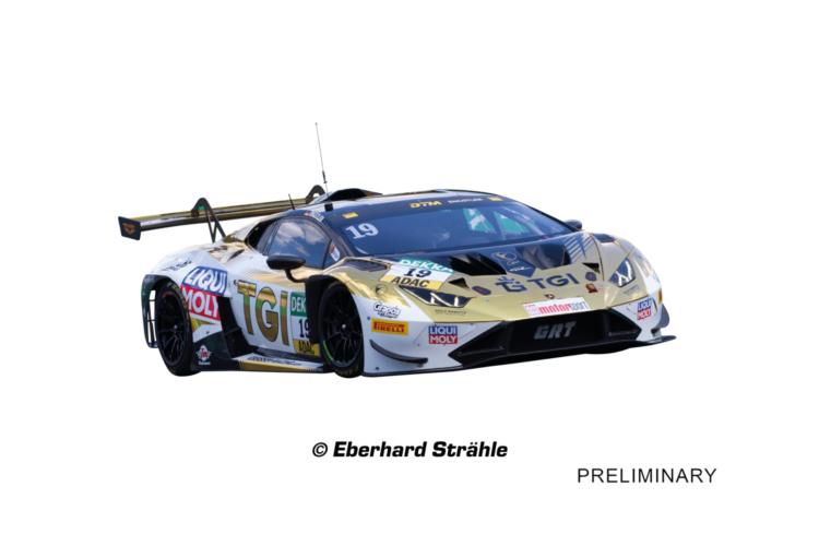 1:24 Carrera DIGITAL 124 - Lamborghini Hurac&aacute;n GT3 Evo2 GRT Grasser Racing nr.19 DTM 2025 - Car20024019 1 - CAR20024019