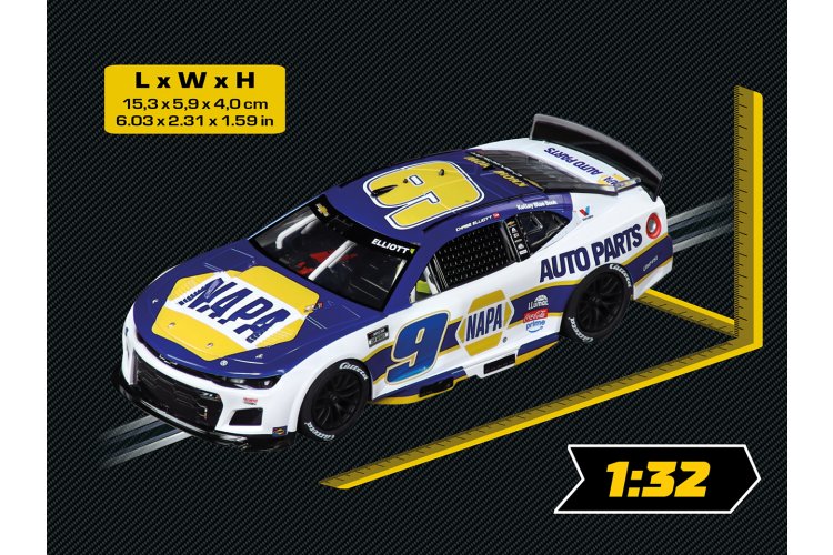 1:32 Carrera Evolution - NASCAR Camaro NextGen ZL1 Hendrick Motorsports Chase Elliott No.9 Season 2026 - Car20027887 2 - CAR20027887