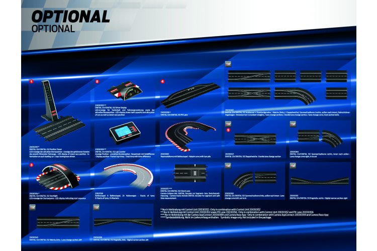Carrera DIGITAL 132 - Pole to Podium - Mercedes-AMG GT3 Evo vs. Ferrari 296 GT3 - Racetrack 7.6m - Car20030038 11 - CAR20030038