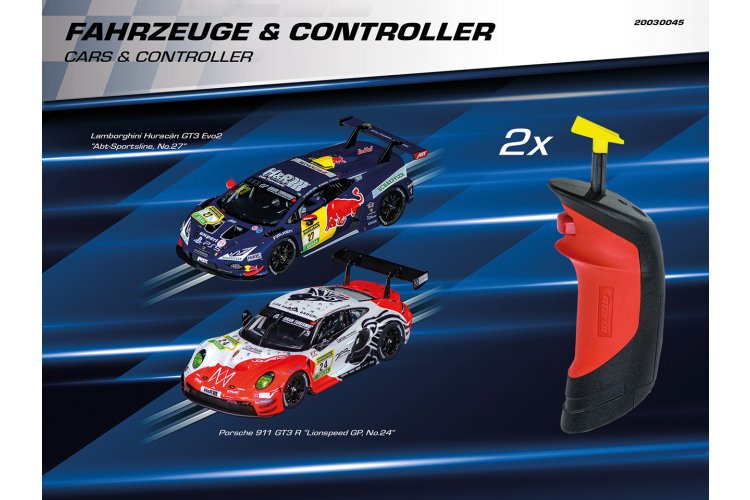 Carrera DIGITAL 132 - Full Throttle - Porsche 911 GT3 R vs. Lamborghini Hurac&aacute;n GT3 Evo2 - Racebaan 8m - Car20030045 6 - CAR20030045