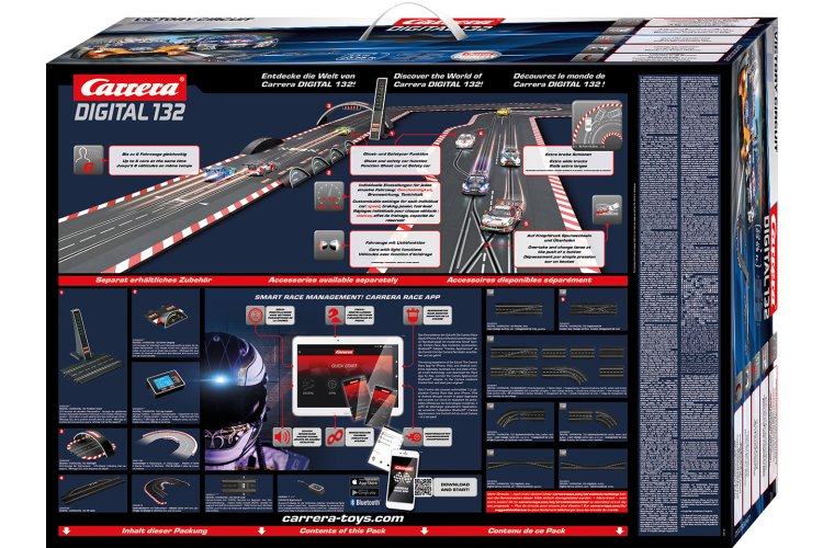 Carrera DIGITAL 132 - Victory Circuit - McLaren 720S GT3 vs. DTM 2024 Audi R8 LMS GT3 - Racebaan 7,3m - Car20030047 12 - CAR20030047