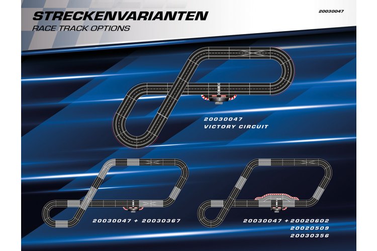 Carrera DIGITAL 132 - Victory Circuit - McLaren 720S GT3 vs. DTM 2024 Audi R8 LMS GT3 - Racebaan 7,3m - Car20030047 8 - CAR20030047