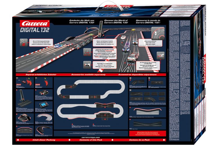 Carrera DIGITAL 132 - Speed Attack - Ferrari SF-26 L. Hamilton No.44 vs. Mercedes-AMG W17 G. Russell No.63 - Race Track 8 m - Car20030051 15 - CAR20030051