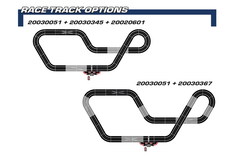 Carrera DIGITAL 132 - Speed Attack - Ferrari SF-26 L. Hamilton No.44 vs. Mercedes-AMG W17 G. Russell No.63 - Race Track 8 m - Car20030051 7 - CAR20030051