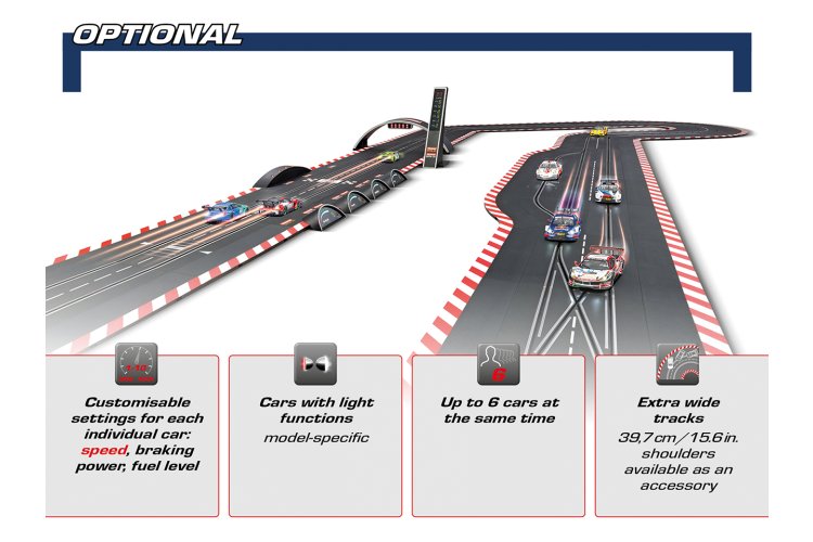 Carrera DIGITAL 132 - Speed Attack - Ferrari SF-26 L. Hamilton No.44 vs. Mercedes-AMG W17 G. Russell No.63 - Race Track 8 m - Car20030051 8 - CAR20030051