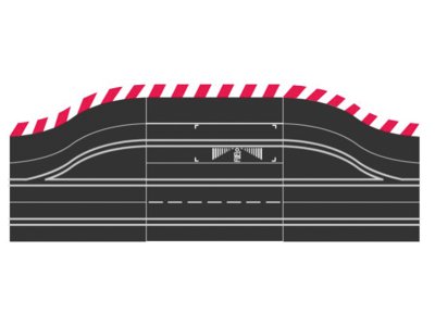 Carrera DIGITAL 124/132 - Uitbreidingsset Pitlane met Kerbstones - 11 Baanonderdelen - Car20030374 1 - CAR20030374