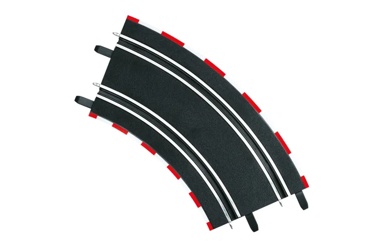 Carrera GO!!! Bocht 2-45&deg; Racebaan stukken - 242mm lang - 4 Baandelen - Car20061617 1 - CAR20061617