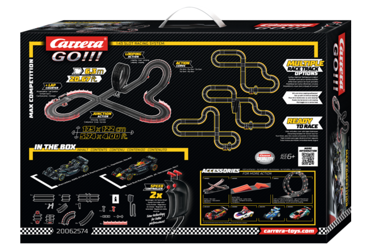 Carrera GO!!! Max Competition - F1 Heroes Showdown - Max Verstappen vs. Lewis Hamilton - Racetrack 6.3m - Car20062574 3 - CAR20062574