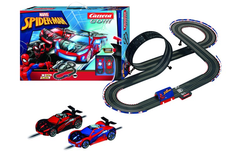 Carrera GO!!! Spiderman vs. Spiderman Black - 4.9m Racing Set