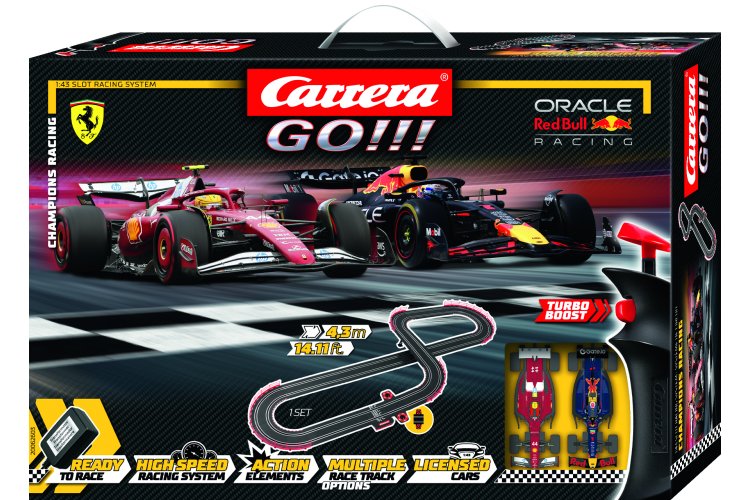 Carrera GO!!! Champion's Racing Formula 1 - Max Verstappen No.1 vs. Lewis Hamilton No.44 - 4.3 m Race Track - Car20062603 3 - CAR20062603