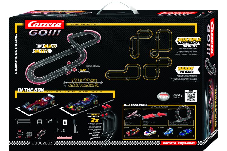 Carrera GO!!! Champion's Racing Formula 1 - Max Verstappen No.1 vs. Lewis Hamilton No.44 - 4.3 m Race Track - Car20062603 4 - CAR20062603