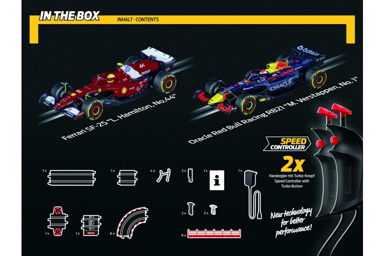 Carrera GO!!! Champion's Racing Formula 1 - Max Verstappen No.1 vs. Lewis Hamilton No.44 - 4.3 m Race Track - Car20062603 7 - CAR20062603