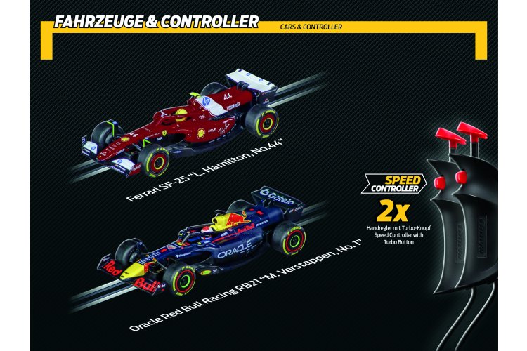Carrera GO!!! Champion's Racing Formula 1 - Max Verstappen No.1 vs. Lewis Hamilton No.44 - 4.3 m Race Track - Car20062603 8 - CAR20062603