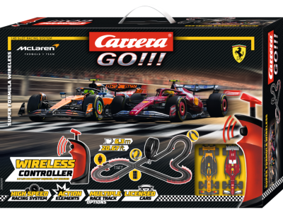 Carrera GO!!! Super Formula 1 - Wireless &ndash; Ferrari SF-25 Hamilton No.44 vs. McLaren Norris No.4 &ndash; Racetrack 6.3m - Car20062609 1 - CAR20062609