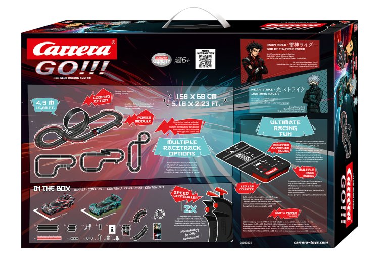 Carrera GO!!! Ronin Racers - Raijin Rider vs. Hikari Strike - Racebaan 4,9 m - Car20062621 12 - CAR20062621