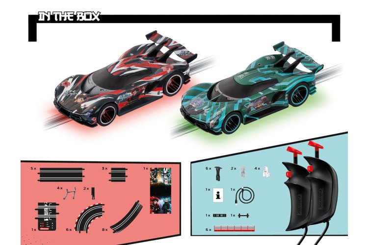 Carrera GO!!! Ronin Racers - Raijin Rider vs. Hikari Strike - Racebaan 4,9 m - Car20062621 5 - CAR20062621