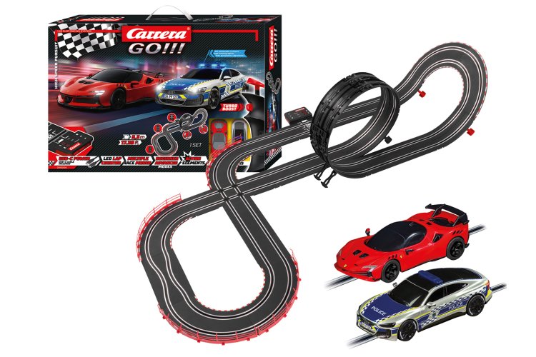 Carrera GO!!! High Speed Pursuit - Audi e-tron GT Police vs. Ferrari SF90 XX Stradale - Race Track 5.3m - Car20062626 1 - CAR20062626