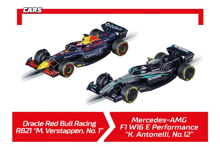 Carrera GO!!! - Championship Rivals - RB21 M. Verstappen No.1 vs. MCL39 L. Norris No.4 - Race Track 6.3 m - Car20062632 6 - CAR20062632