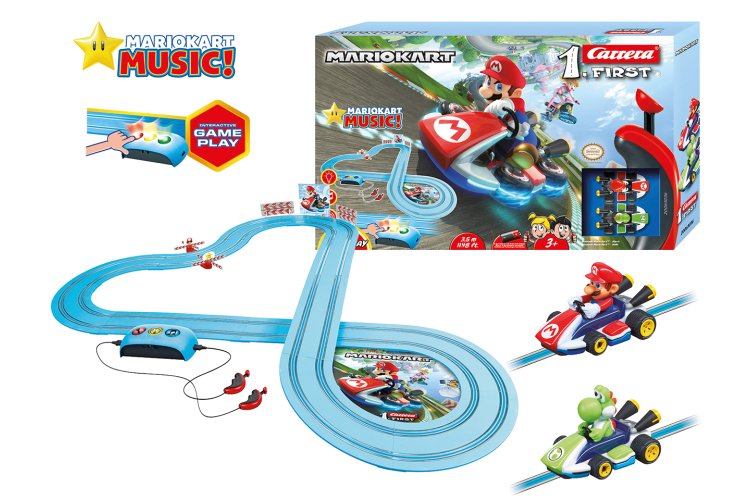 Carrera FIRST Mario Kart - Royal Raceway - Mario vs. Yoshi - Race Track 3.5m - with Sound - Car20063036 1 - CAR20063036