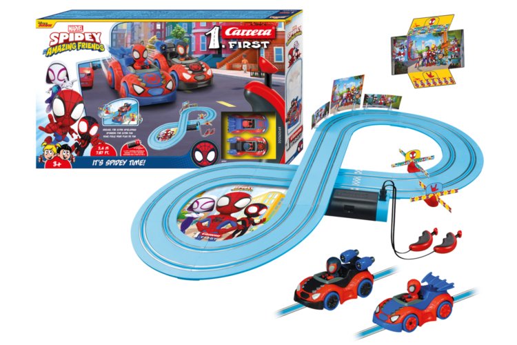 Carrera First Spidey Amazing Friends - It's Spidey Time! - Spidey vs. Spin - Race Track 2.4m - Car20063049 1 - CAR20063049