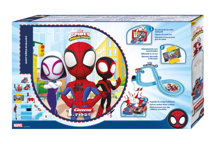 Carrera First Spidey Amazing Friends - Go Spidey Go! - Spidey vs. Spin - Race Track 2.9m - Car20063050 3 - CAR20063050