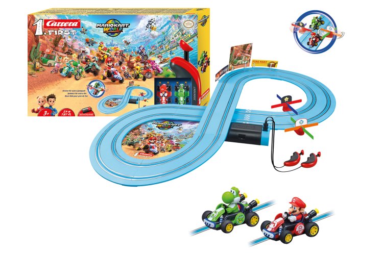 Carrera First - Mario Kart World - Mario vs. Yoshi - Race Track 2.4 m - Car20063067 1 - CAR20063067