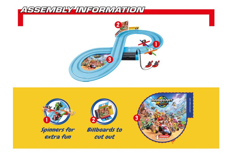 Carrera First - Mario Kart World - Mario vs. Yoshi - Race Track 2.4 m - Car20063067 6 - CAR20063067
