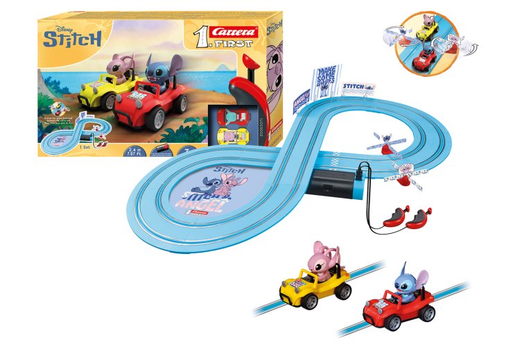 Carrera First - Disney Stitch - Beach Race - Stitch vs. Angel - Race Track 2.4 m - Car20063071 1 - CAR20063071