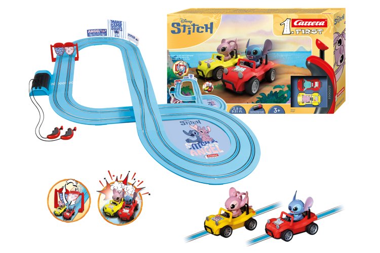 Carrera First - Disney Stitch - Stitch vs. Angel - Race Track 2.9 m - Car20063072 1 - CAR20063072