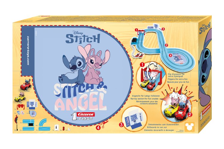 Carrera First - Disney Stitch - Stitch vs. Angel - Race Track 2.9 m - Car20063072 21 - CAR20063072