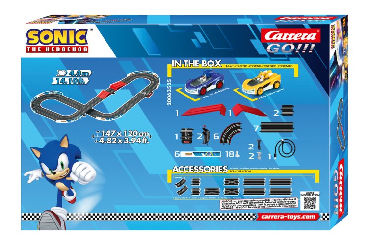 Carrera GO!!! - Sonic Racing CrossWorlds - Sonic vs. Tails - Race Track 4.3 m - Car20063525 9 - CAR20063525