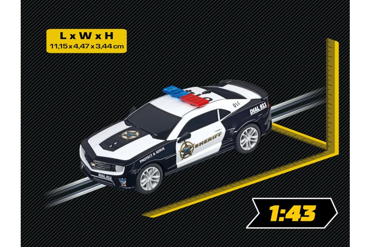 1:43 Carrera GO!!! &ndash; Chevrolet Camaro ZL1 &ldquo;Sheriff&rdquo; - Car20064031 2 - CAR20064031