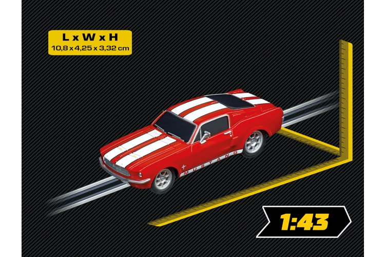 1:43 Carrera GO!!! &ndash; Ford Mustang &rsquo;67 &ndash; Racing Red - Car20064120 2 - CAR20064120