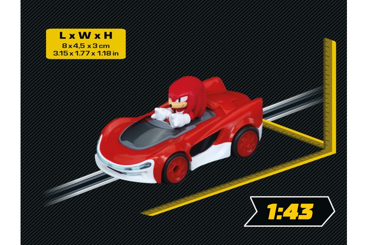 1:43 Carrera GO!!! - Sonic Racing CrossWorlds - Knuckles the Echidna - Car20064306 2 - CAR20064306