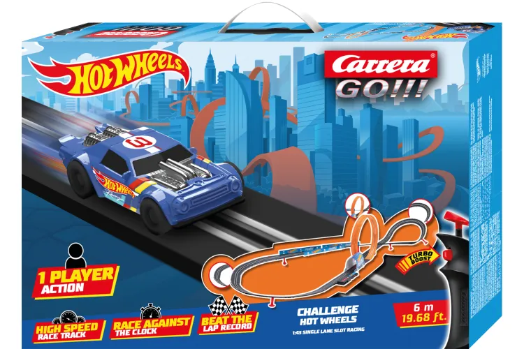 Carrera GO!!! Hot Wheels - Blue Night Shifter vs. Red HW50 Concept - Racetrack 6m - Car20068000 1 - CAR20068000