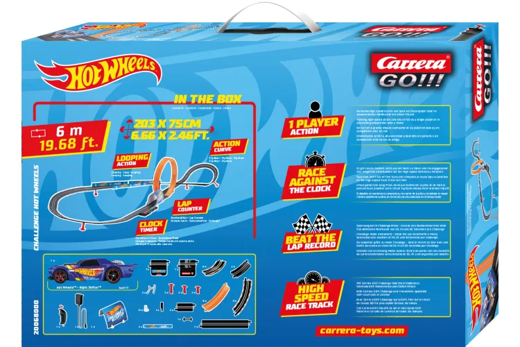 Carrera GO!!! Hot Wheels - Blue Night Shifter vs. Red HW50 Concept - Racetrack 6m - Car20068000 2 - CAR20068000