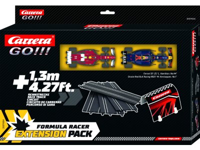 1:43 Carrera GO!!! Formule 1 Uitbreidingsset - Red Bull Racing vs. Ferrari - 1,3m. Racebaan - 4 Baandelen - Car20071604 1 - CAR20071604