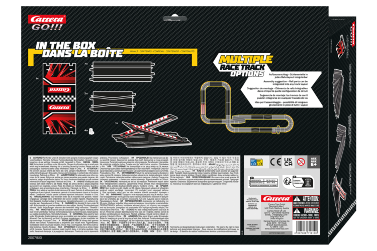Carrera GO!!! Expansion Pack Set - Mega Set - 11 Track Sections - Car20071610 2 - CAR20071610