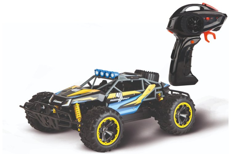 1:16 Carrera RC Car Passion Impact 3.0 - Blue/Yellow - 2.4GHz - Car370160152 1 - CAR370160152