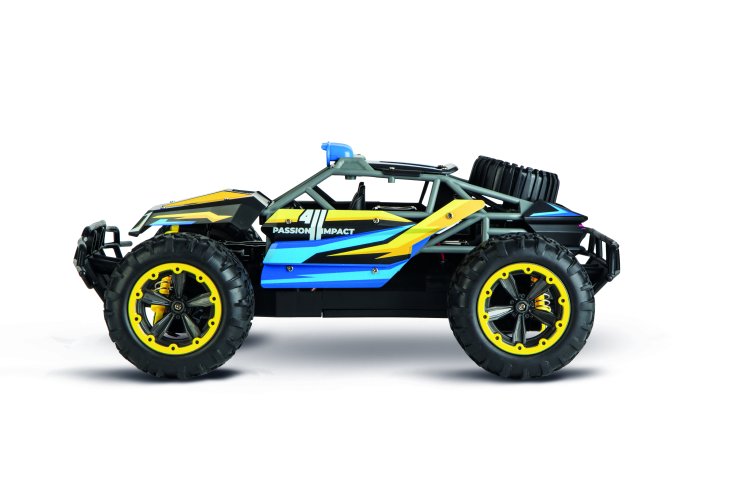1:16 Carrera RC Car Passion Impact 3.0 - Blue/Yellow - 2.4GHz - Car370160152 5 - CAR370160152