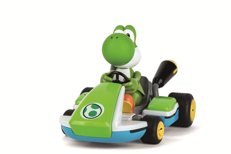 Carrera RC Mario Kart &ndash; Yoshi &ndash; Racing Kart with Sound - Scale 1:16 - 2.4GHz - Car370162108x 4 - CAR370162108X